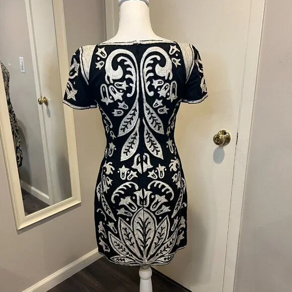 french connection black beaded dress Fabulous French Connection beaded dress size 10  Ava & Iva